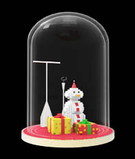 圣诞节珠宝橱窗道具设计,雪人,礼物盒,珠宝道具