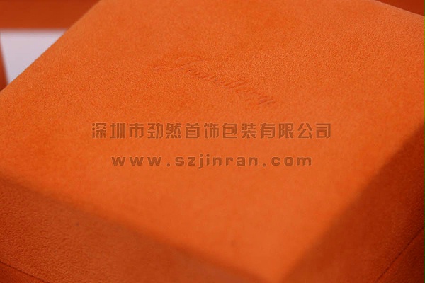 大号橘色珠宝盒,彩宝首饰盒,手镯吊坠戒指盒2