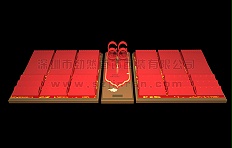 黄金珠宝托盘,珠宝陈列设计,劲然陈列设计
