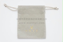 灰色珠宝绒布袋束口袋平口袋定做