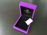 新款紫绒珠宝首饰盒