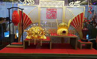 黄金背柜橱窗 珠宝包装道具