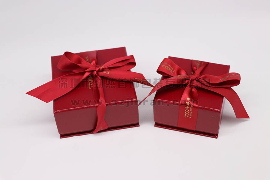 卡地亚红色纸盒,丝带礼物盒,蝴蝶结珠宝包装盒1