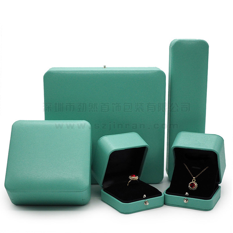 蓝绿色珠宝包装盒T家首饰盒订做现货